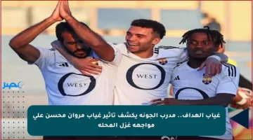غياب الهداف.. مدرب الجونة يكشف تأثير غياب مروان محسن على مواجهة غزل المحلة
